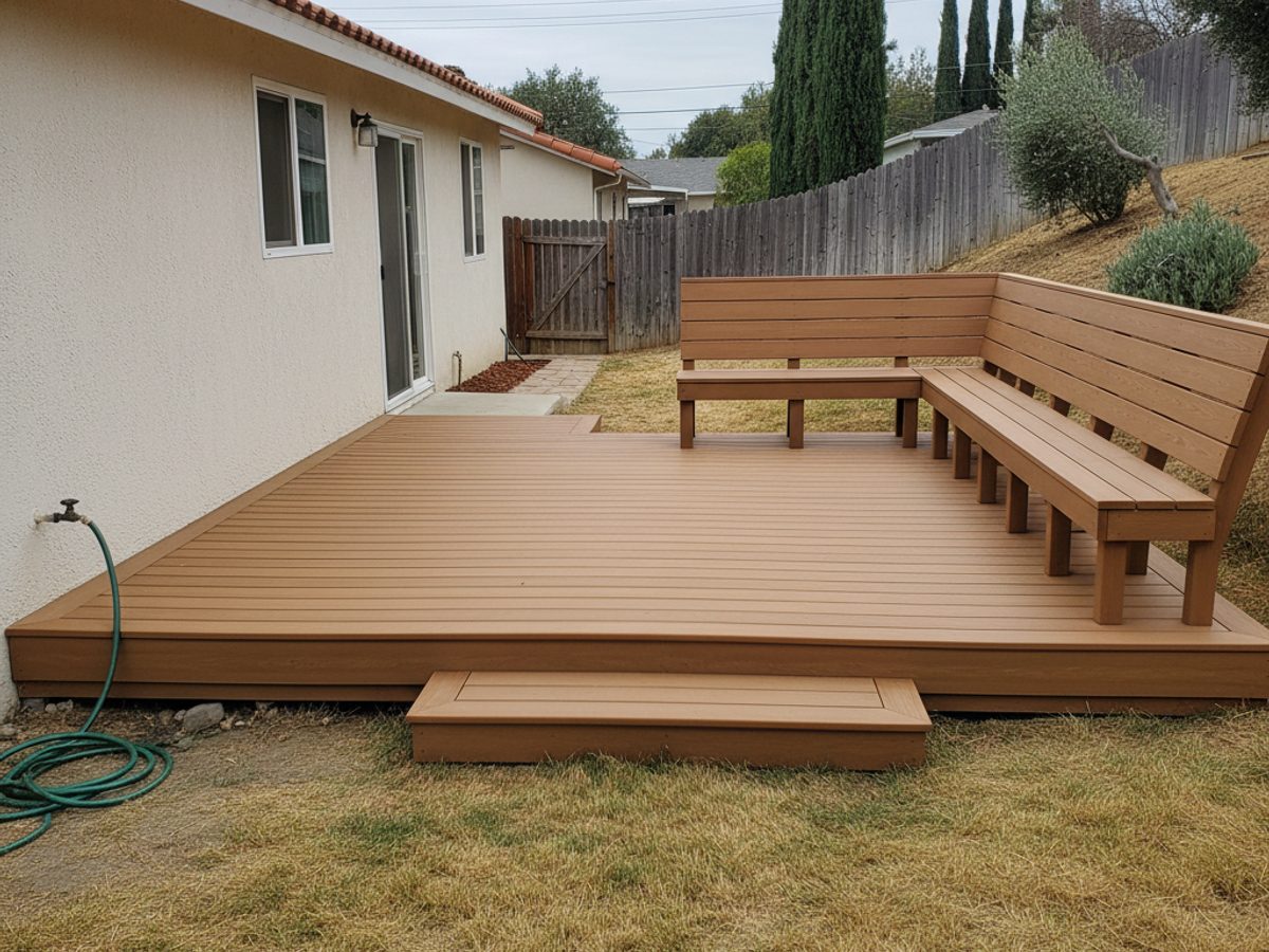 Skyline Deck Solutions crew working on a home