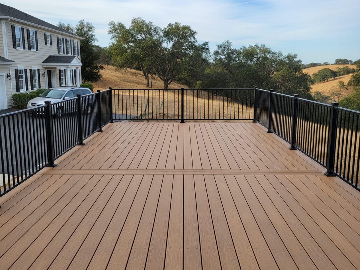 Composite Decking Installation completed by Skyline Deck Solutions in Merced, CA