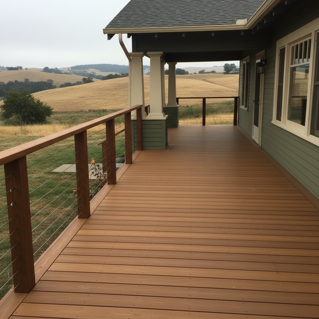 Composite Decking Installation completed by Skyline Deck Solutions in Clovis, CA