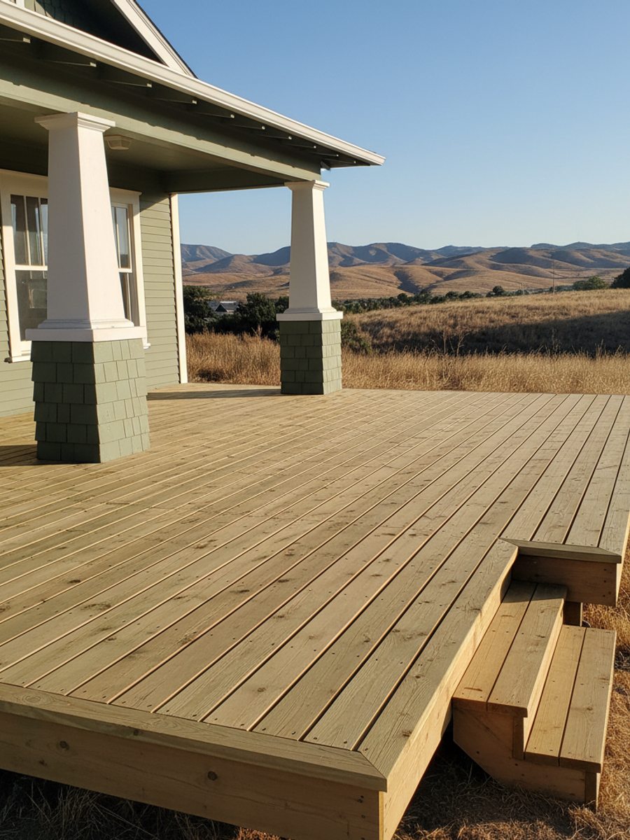 Deck Resurfacing & Board Replacement completed by Skyline Deck Solutions in Sanger, CA