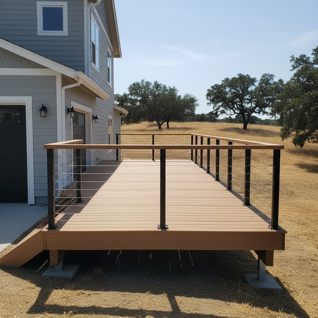 Deck Staining & Sealing completed by Skyline Deck Solutions in Madera, CA
