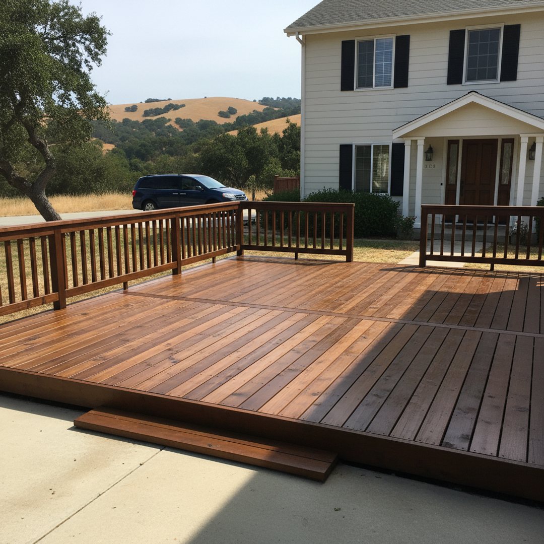 Composite Decking Installation completed by Skyline Deck Solutions in Fresno, CA